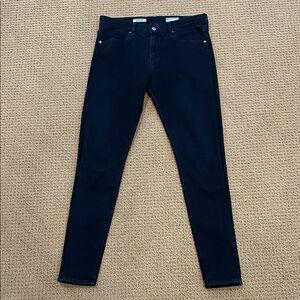 AG Adriano Goldschmeid The Farrah Skinny High Rise Jeans size 30 Dark Blue Wash